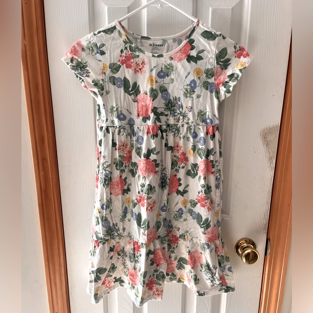 Girls Casual Floral Dress